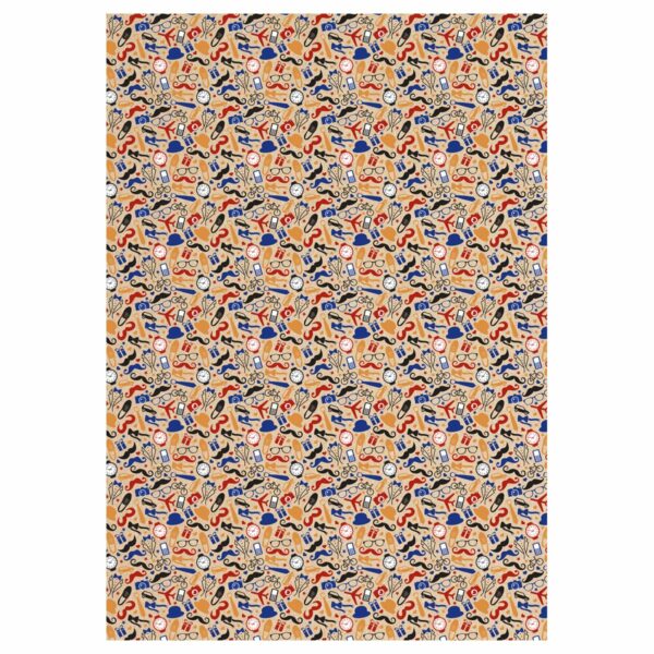 Упаковочная бумага крафт 70*100см, MESHU "Super Man", 70 г/м2, ассорти, 4 дизайна