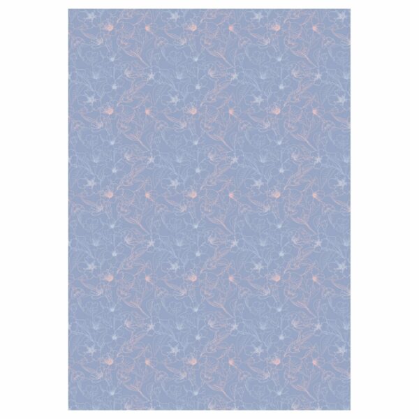 Упаковочная бумага глянц. 70*100см, MESHU "Grace twigs", 80 г/м2, ассорти, 5 дизайнов