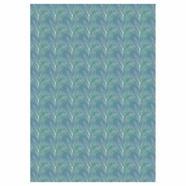 Упаковочная бумага глянц. 70*100см, MESHU "Grace twigs", 80 г/м2, ассорти, 5 дизайнов