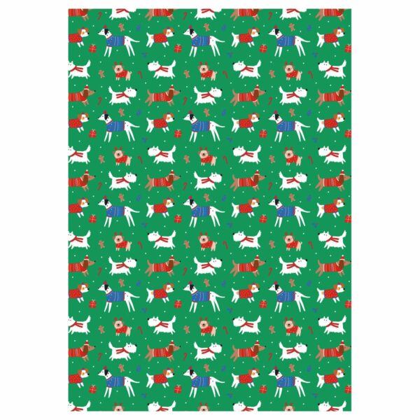 Упаковочная бумага глянц. 70*100см, MESHU "Christmas mood", 80 г/м2, ассорти, 3 дизайна
