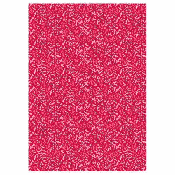 Упаковочная бумага глянц. 70*100см, MESHU "Love", 80 г/м2, ассорти, 4 дизайна