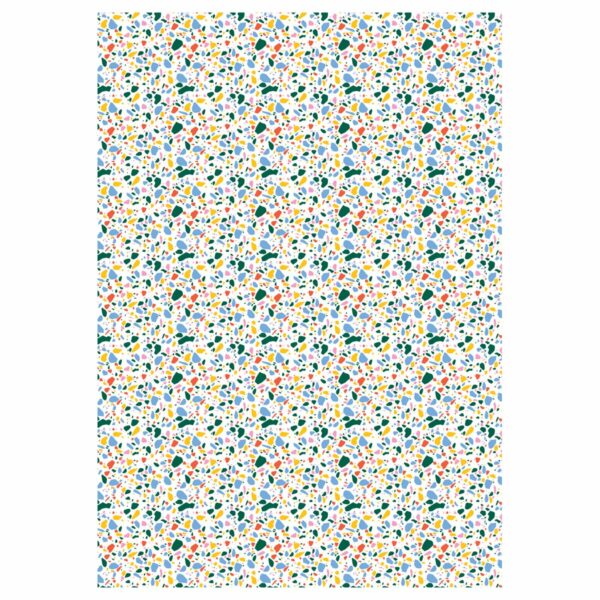 Упаковочная бумага глянц. 70*100см, MESHU "Terrazzo", 80 г/м2, ассорти, 5 дизайнов