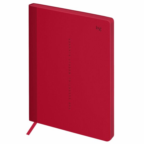 Еженедельник недатированный, B5, 64л., твердый переплет, кожзам, BG "Vienna.Fuchsia", фуксия