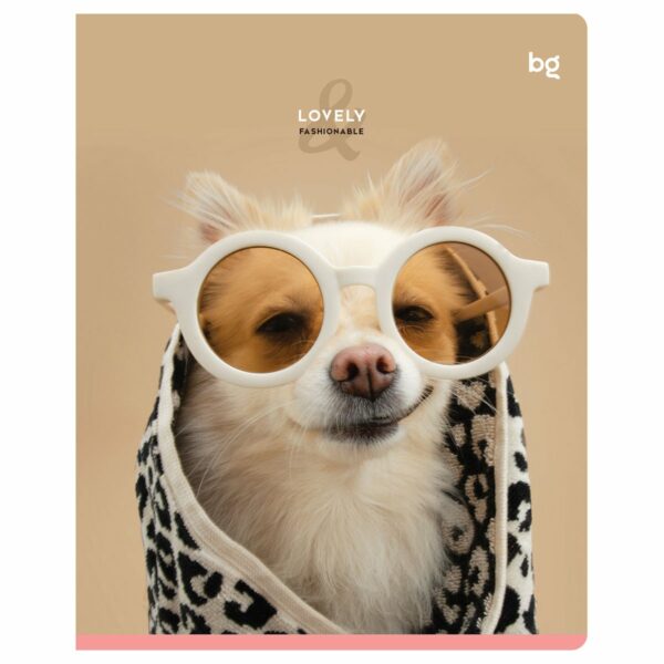 Тетрадь 48л., А5, линия BG "Lovely", микро sandy-touch лак