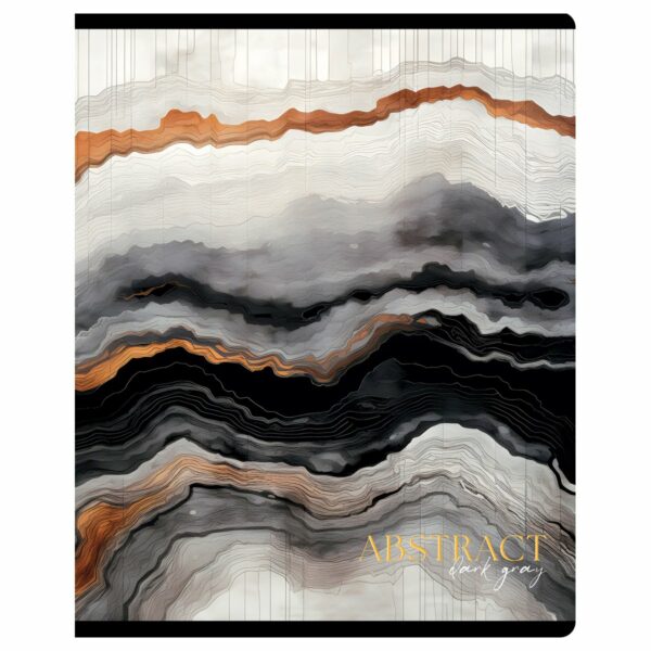 Тетрадь 48л., А5, линия Greenwich Line "Abstract", микро sandy-touch лак, тиснение фольгой, 70г/м2