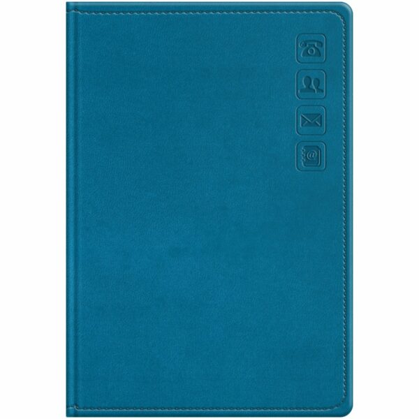 Телефонная книга А5, 80л., кожзам, BG "Winner. Dark teal", с вырубкой