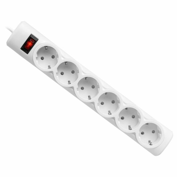 Сетевой фильтр Defender DFS 155 6 розеток 5,0м, белый