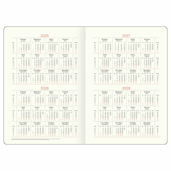 Ежедневник недатированный, А5, 136л., твердый переплет, кожзам, BG "Pattern. Graphite", тёмно-серый