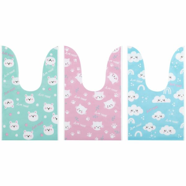 Набор подарочных пакетов 13.5*22 см, MESHU "Funny pattern", 30 шт