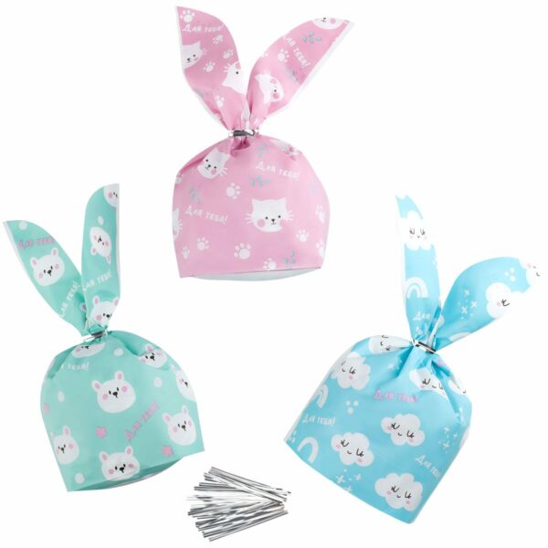 Набор подарочных пакетов 13.5*22 см, MESHU "Funny pattern", 30 шт