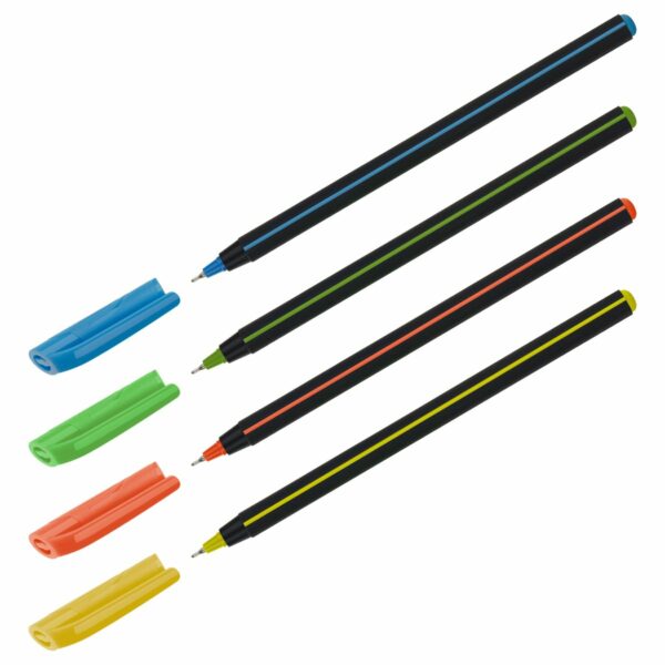 Ручка шариковая Luxor "Stick Soft Touch" синяя, 0,7мм, корпус ассорти