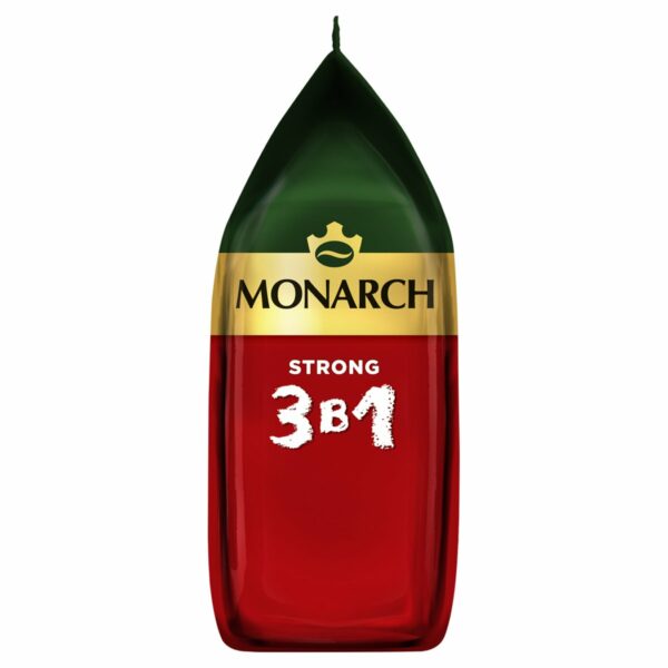 Кофе растворимый Monarch "Strong", 3в1, порошкообразный, порционный, 50 пакетиков*13,5г, мягкая упаковка