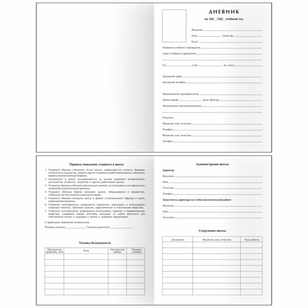 Дневник 1-11 кл. 48л. (твердый) BG "Minimalism gray", глянцевая ламинация, тиснение фольгой