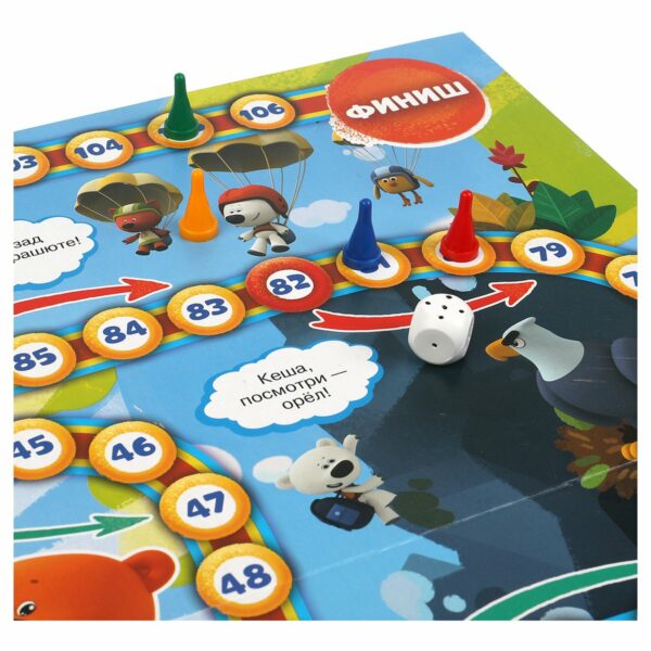 Игра настольная Умные игры "Ходилка Мега А3. Ми-ми-мишки. Путешествуем с друзьями", картонная коробка