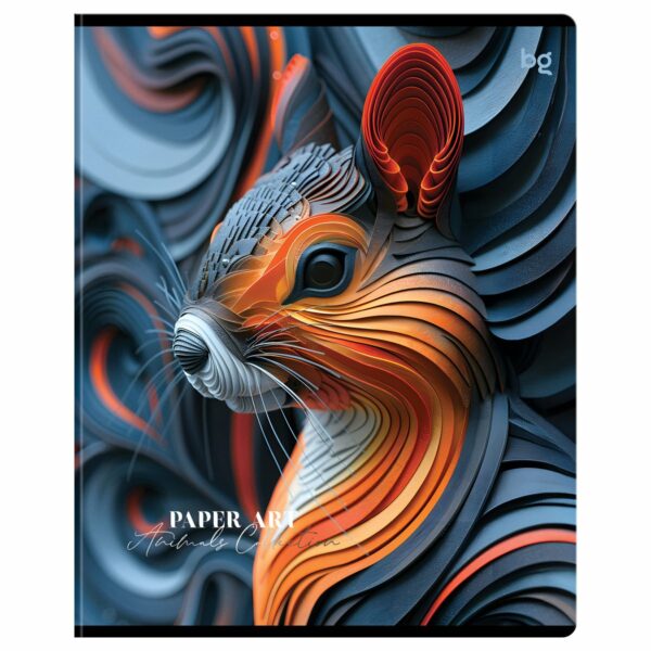 Тетрадь 80л., А5, клетка BG "Paper Art", матовая ламинация, выборочный лак