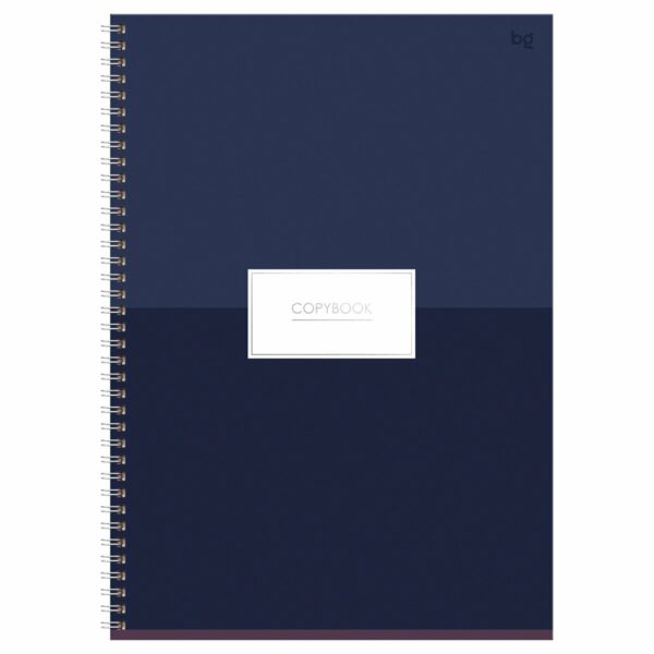 Тетрадь 80л., А4, клетка, на гребне BG "Minimal", глянцевая ламинация, тиснение фольгой