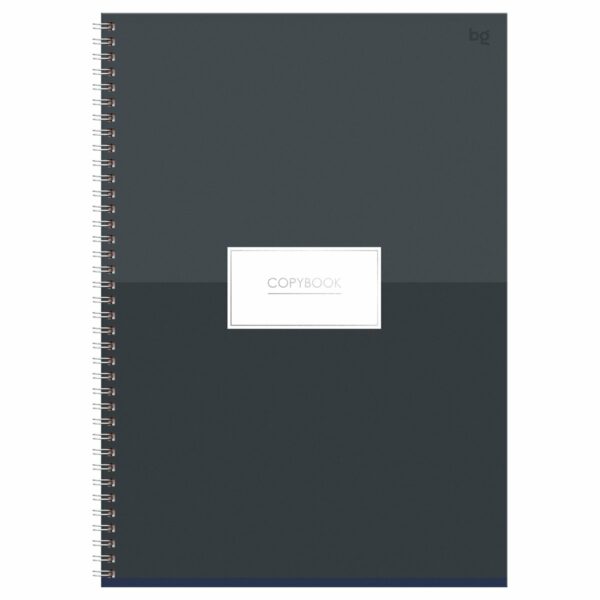 Тетрадь 80л., А4, клетка, на гребне BG "Minimal", глянцевая ламинация, тиснение фольгой