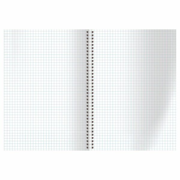 Тетрадь 80л., А4, клетка, на гребне BG "Minimal", глянцевая ламинация, тиснение фольгой