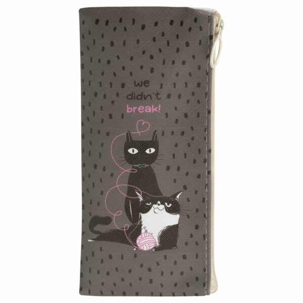 Пенал мягкий 200*100 MESHU "Cats", искусственная кожа