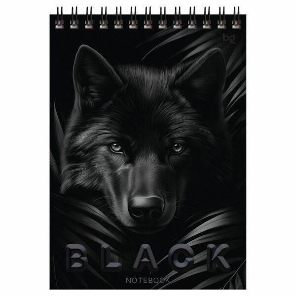 Блокнот А5 40л. на гребне BG "Just black"