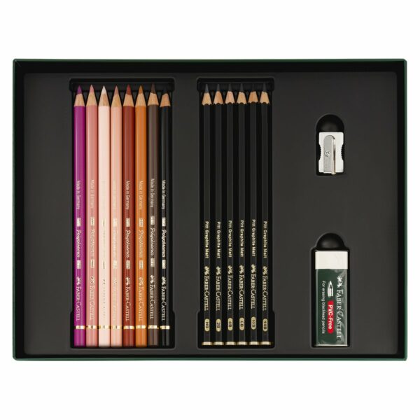 Набор художественных изделий Faber-Castell "Polychromos & Pitt Graphite Matt ", 40 предметов,  студийная коробка