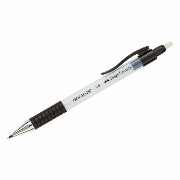 Карандаш механический Faber-Castell "Grip Matic"+грифели, 0,5мм, небесный, блистер