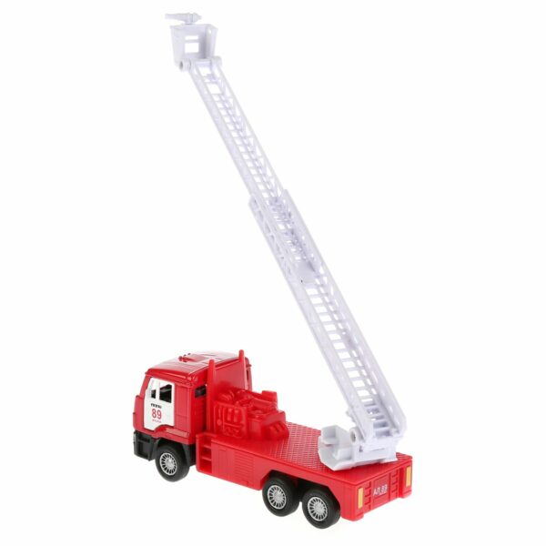 Машина игрушечная Технопарк "Пожарная машина", KAMAZ, металл., 12см, инерционная, с подвижными элементами