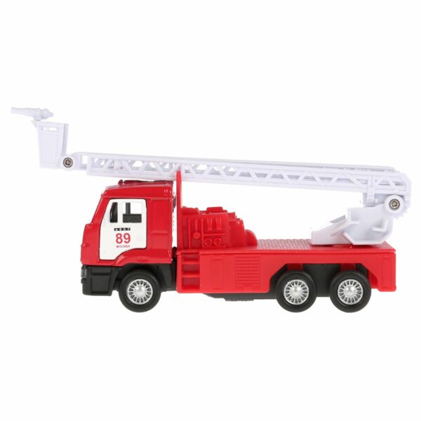 Машина игрушечная Технопарк "Пожарная машина", KAMAZ, металл., 12см, инерционная, с подвижными элементами