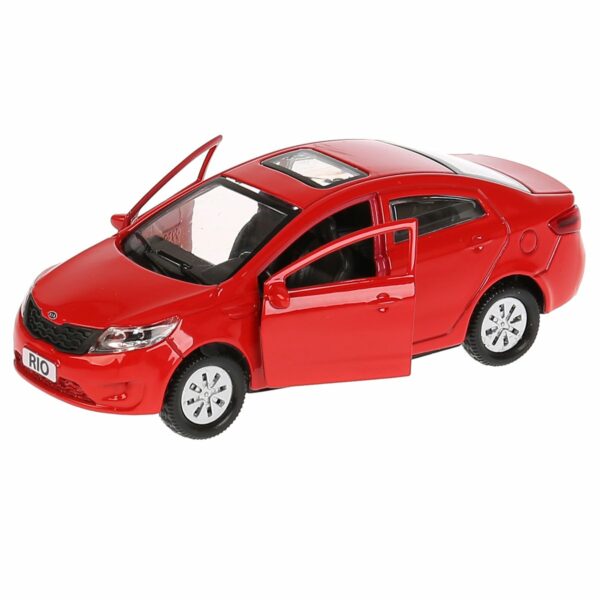 Машина игрушечная Технопарк "Kia Rio", KIA, металл., 12см, красный, инерционная, с подвижными элементами