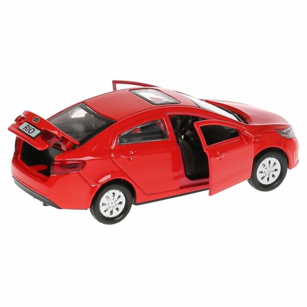 Машина игрушечная Технопарк "Kia Rio", KIA, металл., 12см, красный, инерционная, с подвижными элементами
