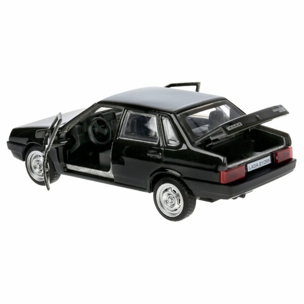 Машина игрушечная Технопарк "Lada-21099. Спутник", LADA, металл., 12см, черный, инерционная, с подвижными элементами