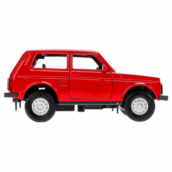 Машина игрушечная Технопарк "Lada 4x4", LADA, металл., 12см, красный, инерционная, с подвижными элементами