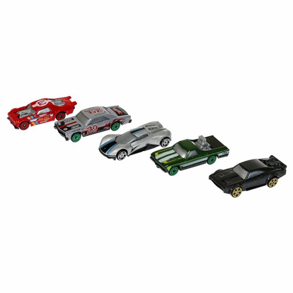 Набор игрушечных машин Технопарк "Гоночные машины. Road racing", 5шт., металл., 7,5см