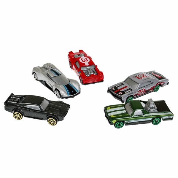 Набор игрушечных машин Технопарк "Гоночные машины. Road racing", 5шт., металл., 7,5см
