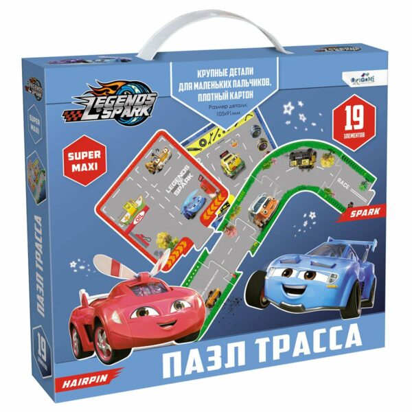 Пазл напольный  19 эл. Origami "Пазл-Трасса. Легенды Спарка"