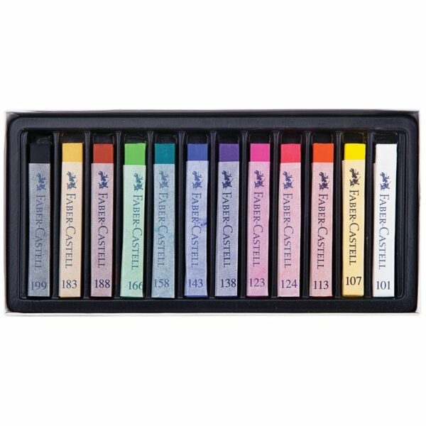 Пастель Faber-Castell "Soft pastels", 12 цветов, картон. упаковка