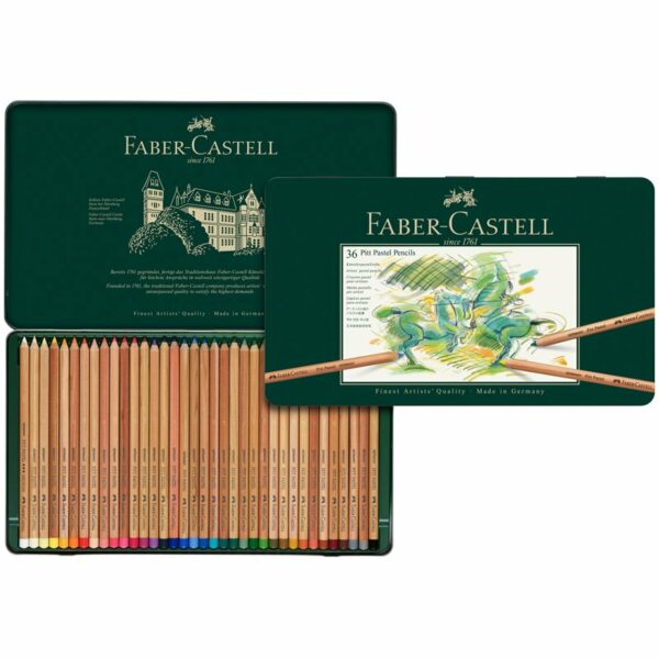 Пастельные карандаши Faber-Castell "Pitt Pastel", 36цв., метал. коробка