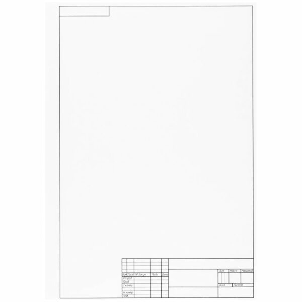 Папка для черчения А3, 10л., ArtSpace, с вертикальной рамкой, 160г/м2