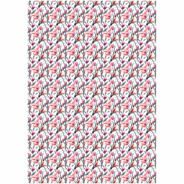 Упаковочная бумага глянц. 70*100см, MESHU "Весеннее настроение", 80г/м2, ассорти 5 дизайнов
