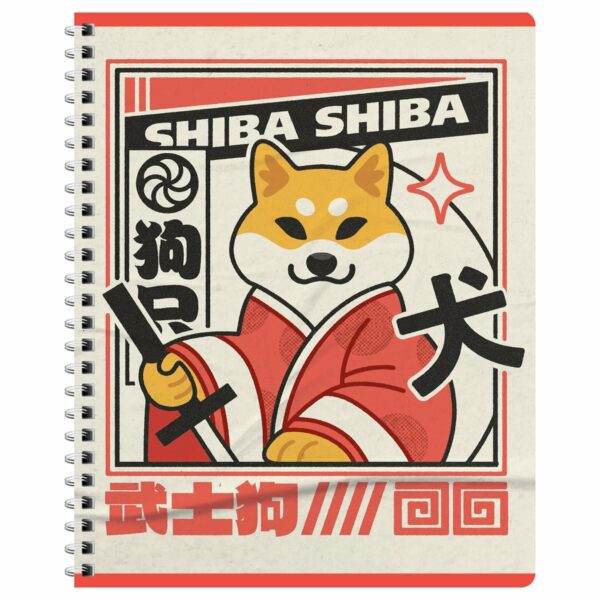 Тетрадь 48л., А5, клетка на гребне Greenwich Line "Shiba", матовая ламинация, выборочный лак, 70г/м2