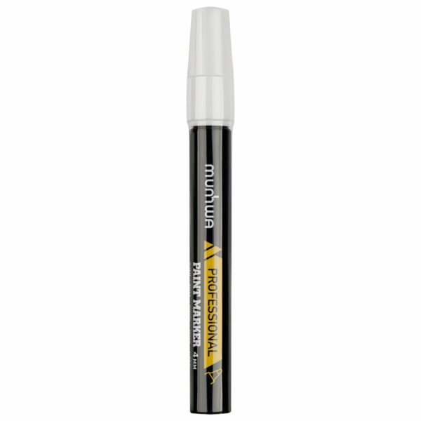 Маркер-краска MunHwa "Professional Paint Marker" белая, 4мм, нитро-основа