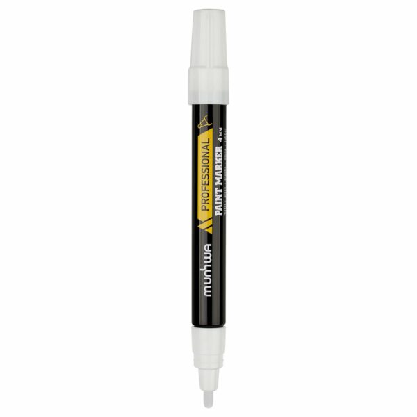 Маркер-краска MunHwa "Professional Paint Marker" белая, 4мм, нитро-основа