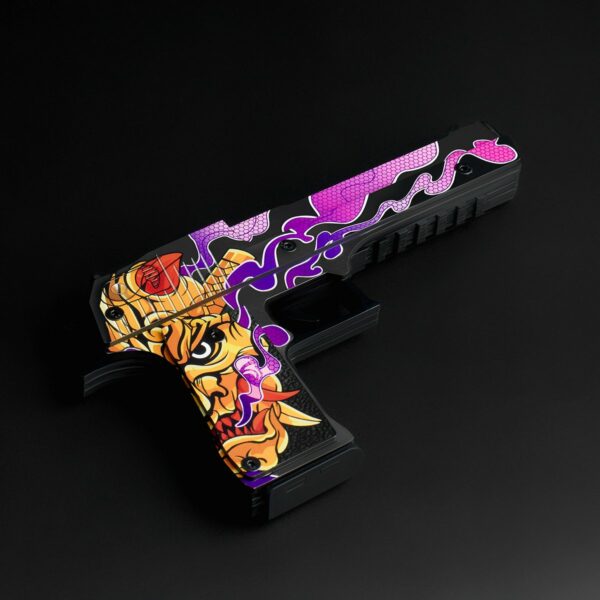 Пистолет деревянный ТРИ СОВЫ Desert Eagle, серия легендарный, "Орочи", подложка ХДФ с европодвесом, термоусадка