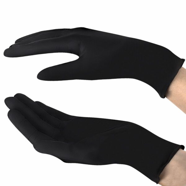 Перчатки нитриловые смотровые SFM Supersoft N136, Германия, 100 пар (200 шт.), размер M (средний), черные