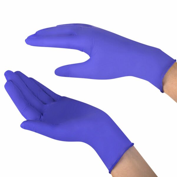 Перчатки нитриловые смотровые SFM Supersoft N135, Германия, 100 пар (200 шт.), размер S (малый), фиолетовые