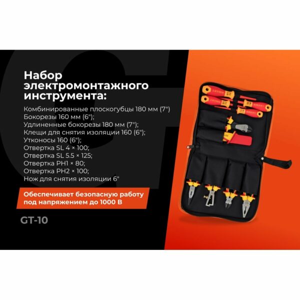 Набор электромонтажного инструмента Gigant GT-10