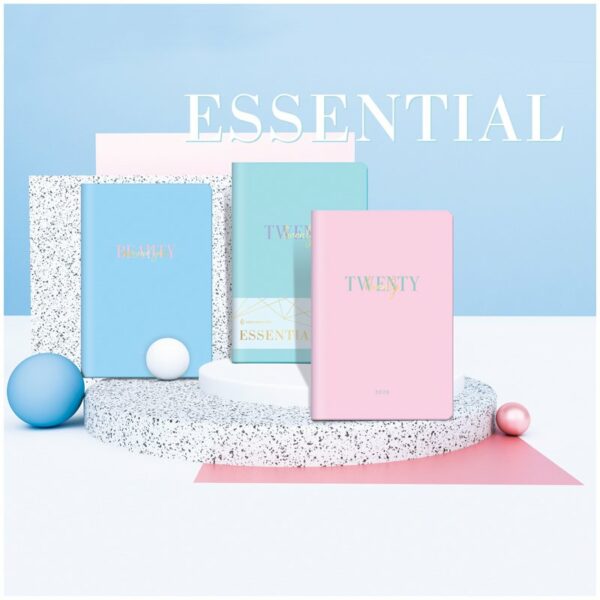 Ежедневник недатир. А5, 136л., кожзам, Greenwich Line "Essential. Blue", цв. срез