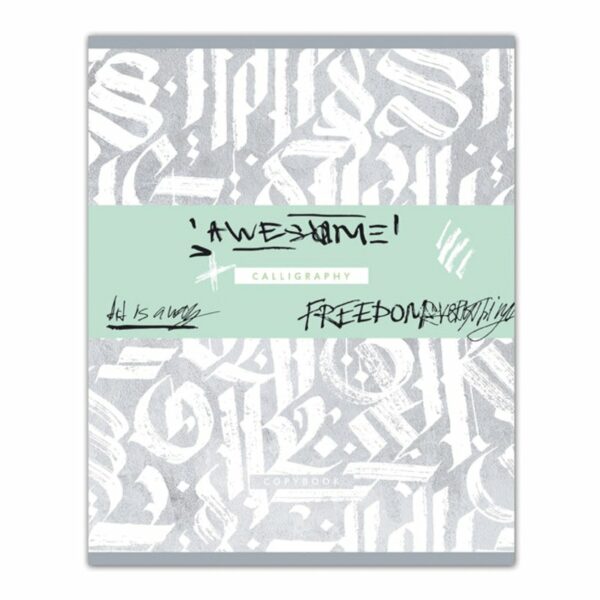 Тетрадь 96л., А5, линия BG "Calligraphy", матовая ламинация, металлизация