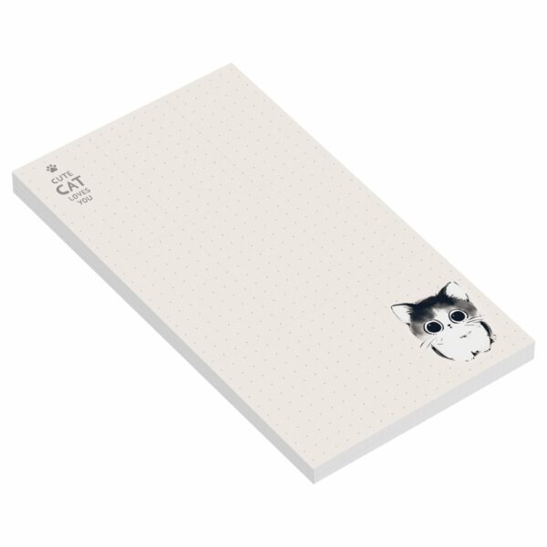 Блок для записей MESHU "Cute cats", 10*17см, 50л., на склейке