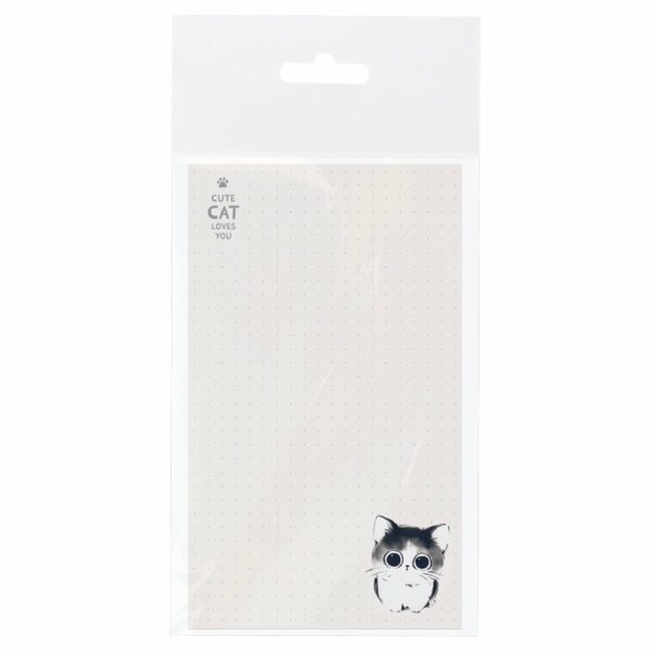 Блок для записей MESHU "Cute cats", 10*17см, 50л., на склейке
